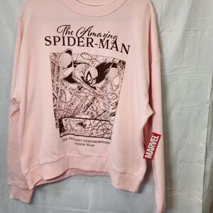 Marvel Pink Spider-Man Crewneck Sweatshirt